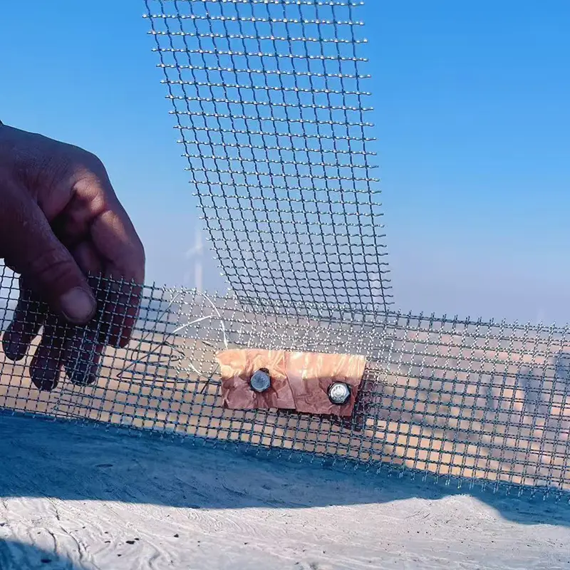 座浆施工免拆抱箍不锈钢网